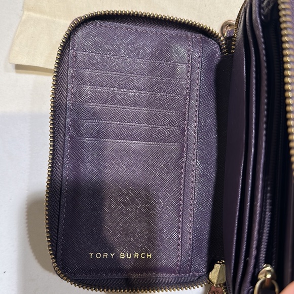 Tory Burch Leather Purple Wristlet - Picture 5 of 7
